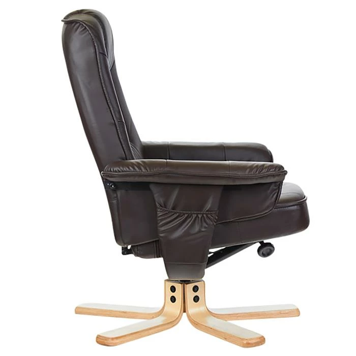 IDIMEX Relaxsessel CHARLY Mit Hocker Und Kunstleder In Braun 3 IDIMEX Relaxsessel CHARLY Mit Hocker Und Kunstleder In Braun – Bild 3