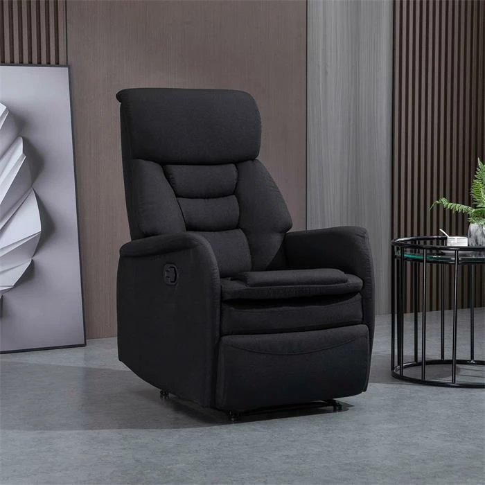 IDIMEX Fernsehsessel RELAJO Mit Stoffbezug In Schwarz 2 IDIMEX Fernsehsessel RELAJO Mit Stoffbezug In Schwarz – Bild 2