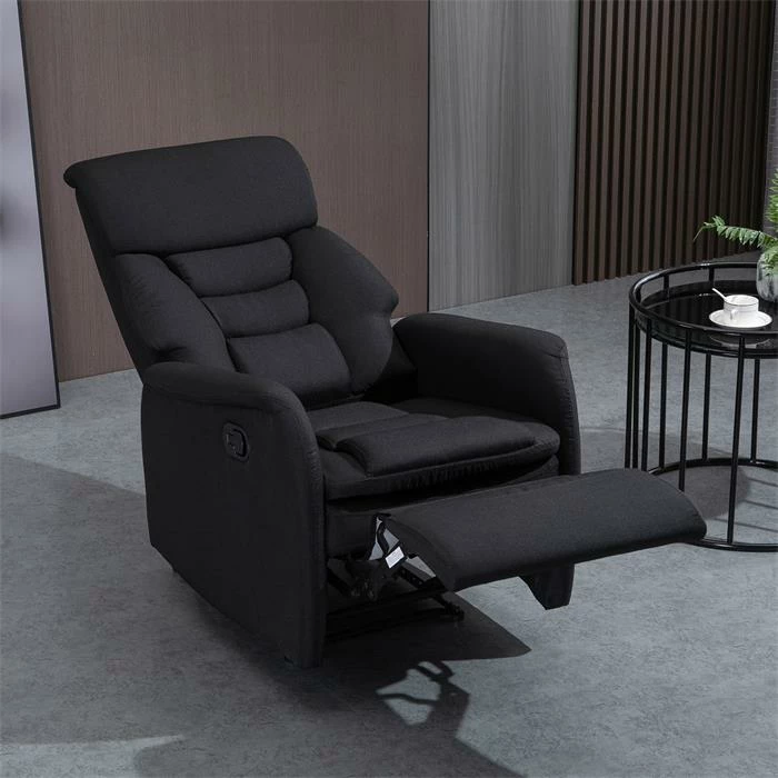 IDIMEX Fernsehsessel RELAJO Mit Stoffbezug In Schwarz 3 IDIMEX Fernsehsessel RELAJO Mit Stoffbezug In Schwarz – Bild 3