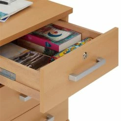 CARO-Möbel Rollcontainer VANCOUVER In Buchefarben Mit 3 Schubladen -Günstiges Tische Geschäft 51125 4