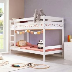 IDIMEX Etagenbett FELIX, Kiefer Massiv In Weiss -Günstiges Tische Geschäft 7002 AC2