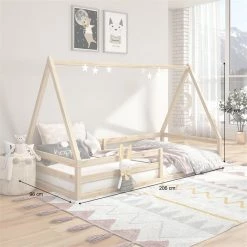 IDIMEX Hausbett SILA In 90 X 200 Aus Massiver Kiefer In Naturfarben -Günstiges Tische Geschäft 71360 AC2