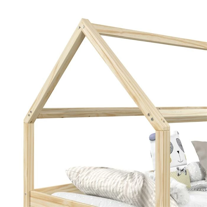 IDIMEX Hausbett CLIA In 90 X 200 Cm Aus Massiver Kiefer Mit 2 Schubalden In Natur 4 IDIMEX Hausbett CLIA In 90 X 200 Cm Aus Massiver Kiefer Mit 2 Schubalden In Natur – Bild 4