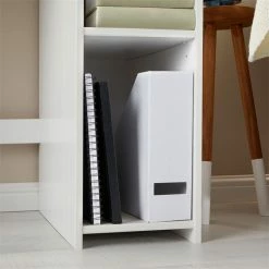 IDIMEX Schreibtisch LIAM Mit 3 Regalfächer Aus Kiefer Massiv In Weiß -Günstiges Tische Geschäft 7206 AC4