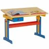 IDIMEX Kinderschreibtisch FLEXI Höhenverstellbar Bunt Lackiert