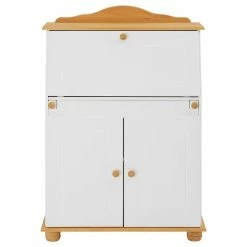 IDIMEX Sekretär DAVID COLMAR Weiß/braun -Günstiges Tische Geschäft 7234 2