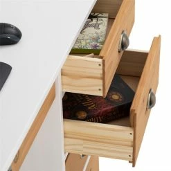 IDIMEX Schreibtisch COLETTE Mit Aufsatz Weiß/braun 9 IDIMEX Schreibtisch COLETTE Mit Aufsatz Weiß/braun -Günstiges Tische Geschäft 7253 3