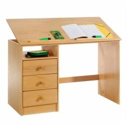 IDIMEX Kinderschreibtisch KEVIN Buchefarben