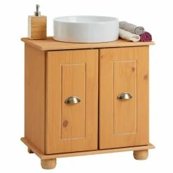 IDIMEX Waschbeckenunterschrank COLMAR Mit 2 Fächer Gebeizt/gewachst