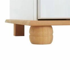 IDIMEX Waschbeckenunterschrank COLMAR Mit 2 Fächer Weiß/braun -Günstiges Tische Geschäft 80359 9