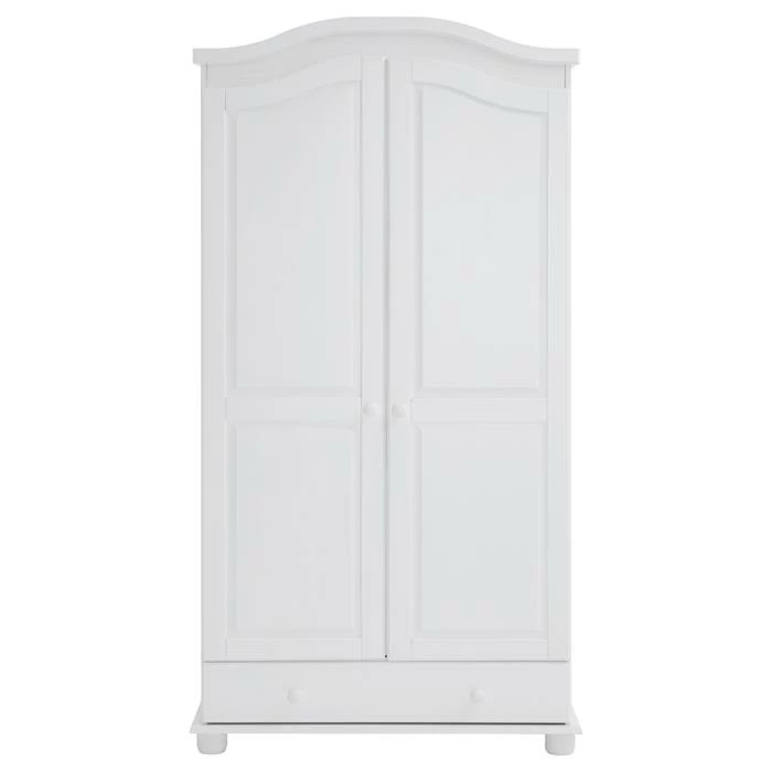 IDIMEX Kleiderschrank BERGEN Mit 2 Türen, Kiefer Weiß 2 IDIMEX Kleiderschrank BERGEN Mit 2 Türen, Kiefer Weiß – Bild 2