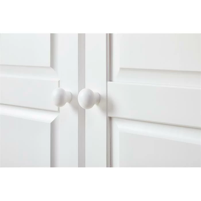 IDIMEX Kleiderschrank BERGEN Mit 2 Türen, Kiefer Weiß 6 IDIMEX Kleiderschrank BERGEN Mit 2 Türen, Kiefer Weiß – Bild 6