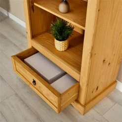 IDIMEX Bücherschrank TEQUILA, Kiefer Massiv Braun, Mexiko -Günstiges Tische Geschäft 81229 A0 6N