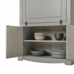 IDIMEX Weinschrank TEQUILA, Kiefer Massiv Grau/braun, Mexiko -Günstiges Tische Geschäft 81267 6