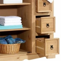 IDIMEX Brotschrank TEQUILA, Massiver Kiefer Gebeizt, Mexiko -Günstiges Tische Geschäft 81408 2 N1