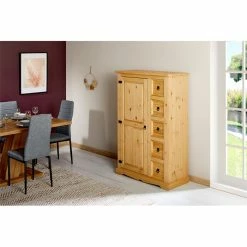 IDIMEX Brotschrank TEQUILA, Massiver Kiefer Gebeizt, Mexiko -Günstiges Tische Geschäft 81408 A0