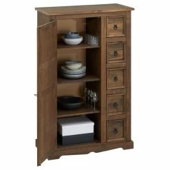 IDIMEX Brotschrank TEQUILA,Kiefer Massiv Braun, Mexiko Stil -Günstiges Tische Geschäft 81428 2