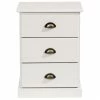 IDIMEX Nachttisch PARIS Mit 3 Schubladen, In Weiß