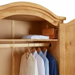 CARO-Möbel Kleiderschrank SALSA, Kiefer Massiv -Günstiges Tische Geschäft 91408 4