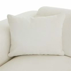 CARO-Möbel Ecksofa NUBES Inkl. Kissen, Chenille In Weiß -Günstiges Tische Geschäft 92001 4