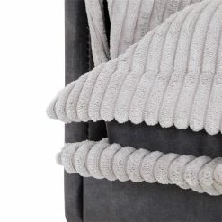 CARO-Möbel Ecksofa SUBLIMUS Gepolstert, Cord In Hellgrau -Günstiges Tische Geschäft 92004 4