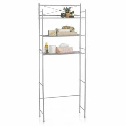 CARO-Möbel Toiletten Waschmaschinen Regal MARSA Mit 3 Ablagen In Grau -Günstiges Tische Geschäft 93000 2