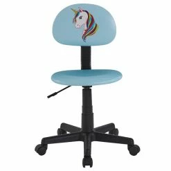 CARO-Möbel Drehstuhl UNICORN Für Kinder, Höhenverstellbar, Kunstleder In Hellblau -Günstiges Tische Geschäft 93075 3