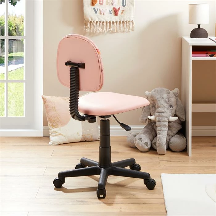 CARO-Möbel Drehstuhl ALPACA Für Kinder, Höhenverstellbar, Kunstleder In Pink 3 CARO-Möbel Drehstuhl ALPACA Für Kinder, Höhenverstellbar, Kunstleder In Pink – Bild 3