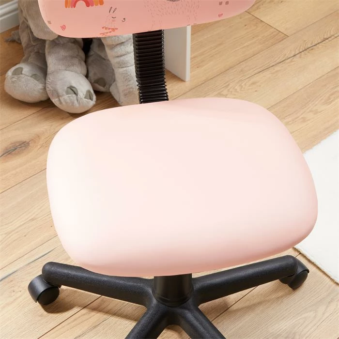 CARO-Möbel Drehstuhl ALPACA Für Kinder, Höhenverstellbar, Kunstleder In Pink 5 CARO-Möbel Drehstuhl ALPACA Für Kinder, Höhenverstellbar, Kunstleder In Pink – Bild 5
