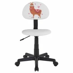 CARO-Möbel Drehstuhl ALPACA Für Kinder, Höhenverstellbar, Kunstleder In Weiß -Günstiges Tische Geschäft 93417 3