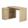 CARO-Möbel Eckschreibtisch LENA Mit Regal In Sonoma Eiche