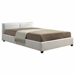 CARO-Möbel Polsterbett CELINE 140 X 200 Cm, Weiß