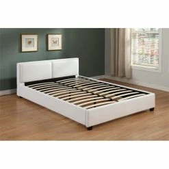 CARO-Möbel Polsterbett CELINE 140 X 200 Cm, Weiß -Günstiges Tische Geschäft 93725 2