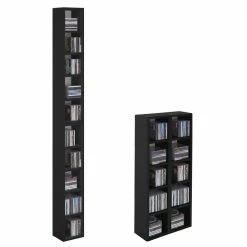 CARO-Möbel CD / DVD Regal CHART Mit 10 Fächern In Schwarz
