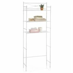 CARO-Möbel Toiletten Waschmaschinen Regal MARSA Mit 3 Ablagen In Weiß -Günstiges Tische Geschäft 93939 2