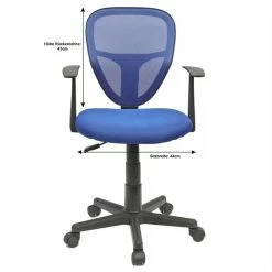 CARO-Möbel Kinderdrehstuhl STUDIO In Blau Mit Armlehnen -Günstiges Tische Geschäft 93961 4