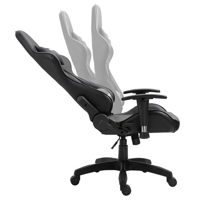 CARO-Möbel Bürodrehstuhl GAMING In Schwarz/schwarz 3 CARO-Möbel Bürodrehstuhl GAMING In Schwarz/schwarz – Bild 3