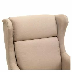 CARO-Möbel Ohrensessel GRONINGEN In Beige, Stoffbezug -Günstiges Tische Geschäft 93997 5