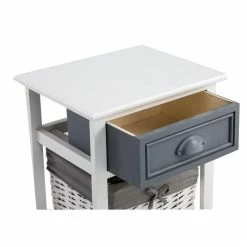 CARO-Möbel Nachttisch FLORENZ Weiß Mit 1 Schublade 7 CARO-Möbel Nachttisch FLORENZ Weiß Mit 1 Schublade -Günstiges Tische Geschäft 94103 3