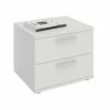 CARO-Möbel Nachttisch MAXIMA In Weiß Mit 2 Schubladen