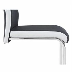 CARO-Möbel Esszimmerstuhl ALBA Im 4er Set In Schwarz-weiß -Günstiges Tische Geschäft 94146 3