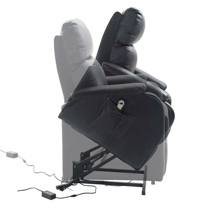 CARO-Möbel Fernsehsessel SENIOR Mit Aufstehfunktion In Schwarz 4 CARO-Möbel Fernsehsessel SENIOR Mit Aufstehfunktion In Schwarz – Bild 4