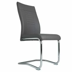 CARO-Möbel 4er Esszimmerstuhl Set LOANO In Dunkelgrau -Günstiges Tische Geschäft 94234 6