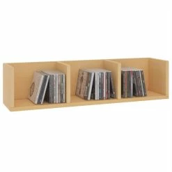 CARO-Möbel CD/DVD-Regal STARS Mit 3 Fächern In Buchefarben