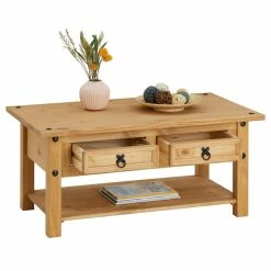 CARO-Möbel Mexico Couchtisch SALSA, Kiefer Massiv -Günstiges Tische Geschäft 94333 2