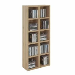 CARO-Möbel CD / DVD Regal CHART Mit 10 Fächern In San Remo -Günstiges Tische Geschäft 94424 2