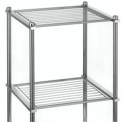 CARO-Möbel Badregal TIRANA Mit 4 Ablagen, Metall Verchromt -Günstiges Tische Geschäft 94555 2