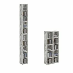 CARO-Möbel CD / DVD Regal CHART Mit 10 Fächern In Shabby Chic