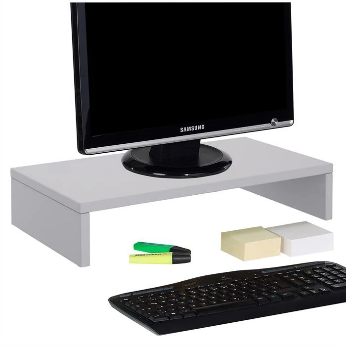 CARO-Möbel Monitorständer MONITOR In Hellgrau, 50 Cm Breit 2 CARO-Möbel Monitorständer MONITOR In Hellgrau, 50 Cm Breit – Bild 2