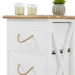 CARO-Möbel Nachttisch PERUGIA Mit 3 Schubladen In Weiß 9 CARO-Möbel Nachttisch PERUGIA Mit 3 Schubladen In Weiß -Günstiges Tische Geschäft 94607 3 N